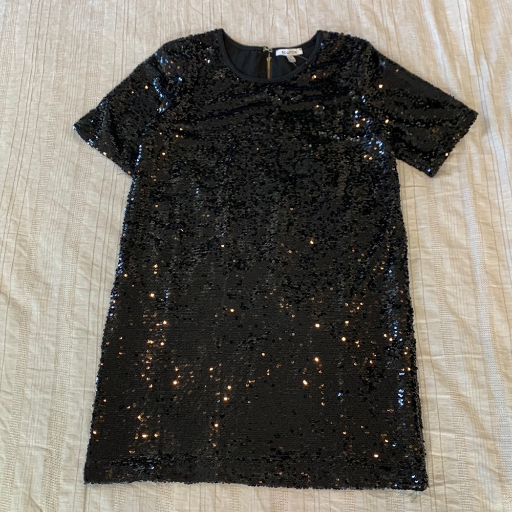 Sequin Black Dress